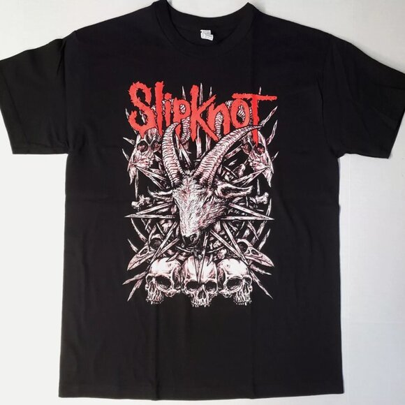 SLIPKNOT T-shirt Heavy Metal Band Shirt Tee Black New - Picture 1 of 2